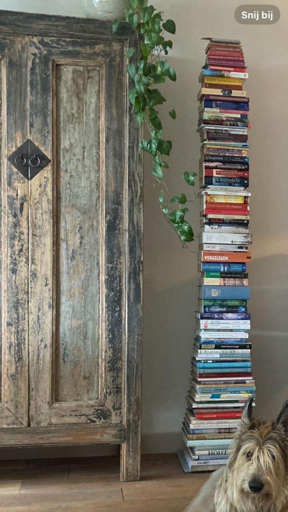 Unieke design boekenkast - Opvallend stuk!, Antiek en Kunst, Antiek | Meubels | Kasten, Ophalen