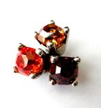 Unieke 925 zilveren hanger bezet met 3 grote toermalijn edel, Ophalen, Zo goed als nieuw, Met edelsteen, Zilver