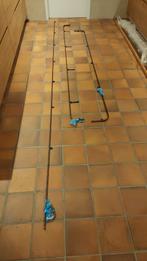 7m Gordijnrails brons / koper, incl runners, beugels enz, Huis en Inrichting, Ophalen, Gebruikt, Bruin, 200 cm of meer