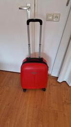 Handbagage koffer rood, Sieraden, Tassen en Uiterlijk, Koffers, 50 tot 60 cm, Hard kunststof, Slot, Ophalen of Verzenden