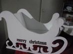 wit houten arreslee  nieuw, Diversen, Kerst, Ophalen of Verzenden, Nieuw