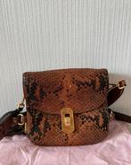 Coccinelle bruine zaniah python crossbody tas schoudertas, Ophalen of Verzenden, Zo goed als nieuw, Bruin, Schoudertasje