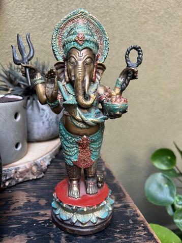 Ganesh brons massief Ganesha uniek prachtig boeddha  beschikbaar voor biedingen