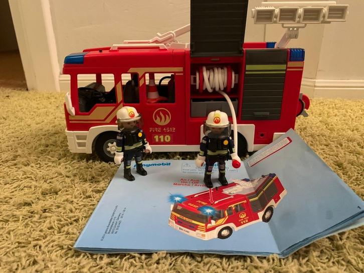 playmobil brandweerauto 5363, Kinderen en Baby's, Speelgoed | Playmobil, Zo goed als nieuw, Complete set, Ophalen of Verzenden