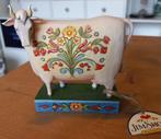 Jim shore folk cow koe, Verzamelen, Beelden en Beeldjes, Ophalen of Verzenden, Nieuw, Dier