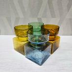 Vintage Scandinavisch / Frans design Glaswerk Vazen, Overige kleuren, Ophalen of Verzenden, X, Minder dan 50 cm
