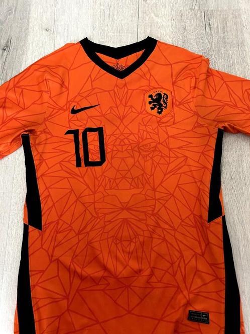 Nederlands elftal shirt met Memphis Depay EK 2021, Sport en Fitness, Voetbal, Zo goed als nieuw, Shirt, Maat S, Verzenden