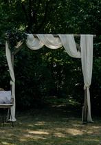 Ivoor Chiffon Backdrop Stof - 70x1000 cm, Overige materialen, Nieuw, Ophalen of Verzenden, 30 tot 120 cm