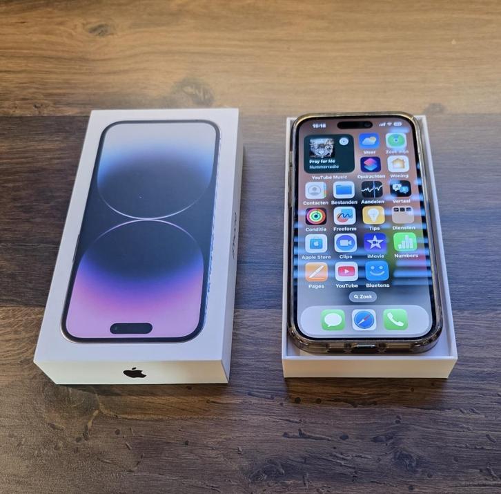 Apple iPhone 14 Pro - 128GB - zwart, Telecommunicatie, Mobiele telefoons | Apple iPhone, Zo goed als nieuw, 128 GB, Zonder abonnement