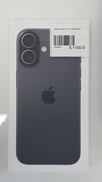 Apple Iphone 17 Zwart 512gb / Apple Iphone Air 256gb SkyBlue beschikbaar voor biedingen