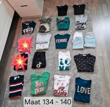 Pakket (merk)kleding maat 134 - 140 beschikbaar voor biedingen