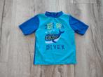 Mooi blauw UV shirt, zwemshirt met walvis, maat 86/92., UV-zwemkleding, Onb, Ophalen of Verzenden, Onb