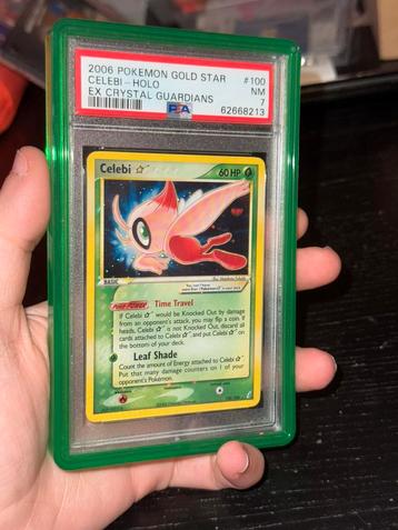 Celebi 100/100 EX Crystal Guardians Goldstar PSA 7 NM-MINT beschikbaar voor biedingen