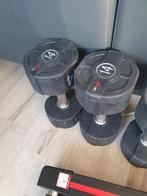 Te koop: Set Professionele Lifemaxx dumbells 14 kg, Ophalen of Verzenden, Zo goed als nieuw, Dumbbell