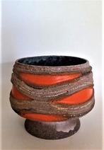 Zeldzame vintage Strehla bloempot (7761), Tuin en Terras, Ophalen, Rond, Zo goed als nieuw, Aardewerk