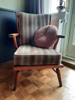 Vintage Scandinavisch design spijlen fauteuil 1950, Antiek en Kunst, Antiek | Meubels | Stoelen en Banken, Ophalen of Verzenden