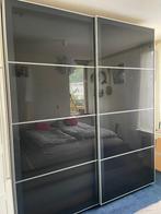 Ikea Pax Hokksund schuifdeuren | zwart glas | 2x 100x236 cm, Huis en Inrichting, Kasten | Kledingkasten, 150 tot 200 cm, Minder dan 25 cm