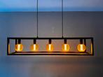 Hanglamp matzwart industrieel, Ophalen, Zo goed als nieuw, Industrieel, Metaal