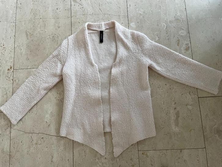 Marccain: leuk off-white vest/jasje maat N1 (36), Kleding | Dames, Truien en Vesten, Gedragen, Maat 36 (S), Wit, Verzenden