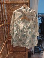 Vintage Japanse zijden blouse & pyjama set, Maat 38/40 (M), Wit, Ophalen of Verzenden, Zo goed als nieuw