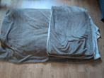 Optidee optipluche beddengoed 240x220, Huis en Inrichting, Slaapkamer | Beddengoed, Gebruikt, Beige, Dekbedovertrek, Tweepersoons