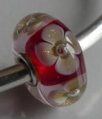 Trollbeads GLITTERBLOEM OP ROOD, -, Verzenden, -, Zo goed als nieuw