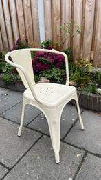 Tolix metalen eetkamerstoelen 4 stuks, Ophalen, Gebruikt, Tolix chair, Wit