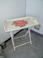woon accessoires dienblad op standaard inklap onderstel, Ophalen of Verzenden, Zo goed als nieuw, Rechthoekig, Hout