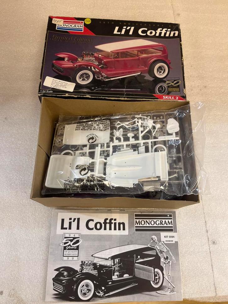 Monogram Li'l Coffin Modelauto - Limited Edition, Hobby en Vrije tijd, Modelbouw | Auto's en Voertuigen, Zo goed als nieuw, Auto