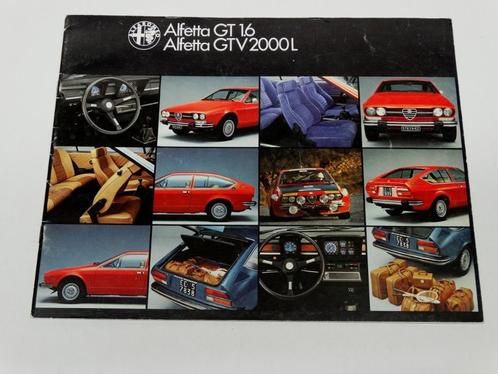 Alfa Romeo Alfetta GT GTV 2000 L oude folder brochure, Boeken, Auto's | Folders en Tijdschriften, Zo goed als nieuw, Alfa Romeo