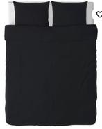 IKEA 1 dekbedovertrek DVALA  2.0x2.0 2 sloop 60x70 hoes, Huis en Inrichting, Slaapkamer | Beddengoed, Zwart, Dekbedovertrek, Tweepersoons