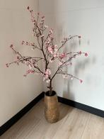 Goudkleurige vaas met bloesemboom, Huis en Inrichting, Ophalen, Zo goed als nieuw