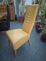 6 eetkamerstoelen stoelen, Ophalen, Gebruikt, Rood, Leer
