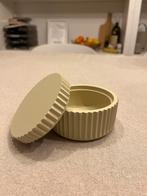 Beige Japandi Opbergdoosje - Zara Home, Ophalen of Verzenden, Zo goed als nieuw, Kunststof, Minder dan 50 cm