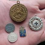 Bodemvondsten Lot Ww1 Ww2 Medaille munt Speld Embleem CCCP, Ophalen of Verzenden, Overige gebieden