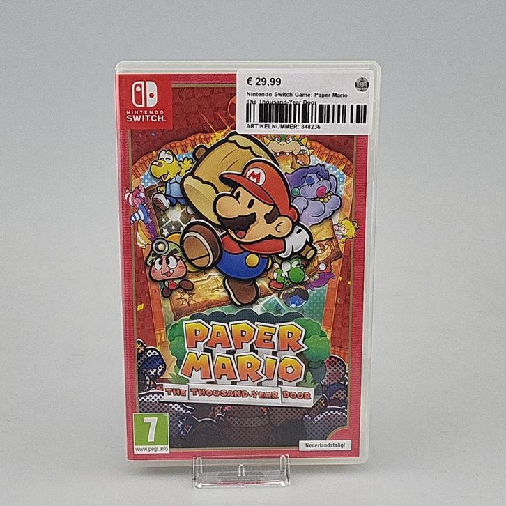 Nintendo Switch Game: Paper Mario The Thousand-Year Door, Spelcomputers en Games, Spelcomputers | Nintendo Switch, Zo goed als nieuw