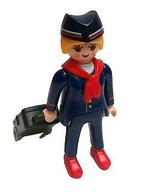 Playmobil serie 9 stewardess, Ophalen of Verzenden, Zo goed als nieuw, Complete set