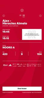Ajax - Heracles ticket, Eén persoon, Augustus