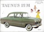 Brochure Ford TAUNUS 12 M / 12M (wereldbol), 1952/1953 (NL)., Ophalen of Verzenden, Gelezen, Ford