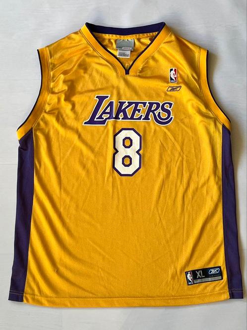 Reebok vintage LA Lakers NBA basketbal jersey. #8., Sport en Fitness, Basketbal, Gebruikt, Kleding, Ophalen of Verzenden