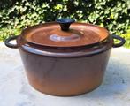 Vintage gietijzer pan Frans puntjegaaf maat 24, Ophalen of Verzenden, Zo goed als nieuw, Gietijzer, Koekenpan of Braadpan