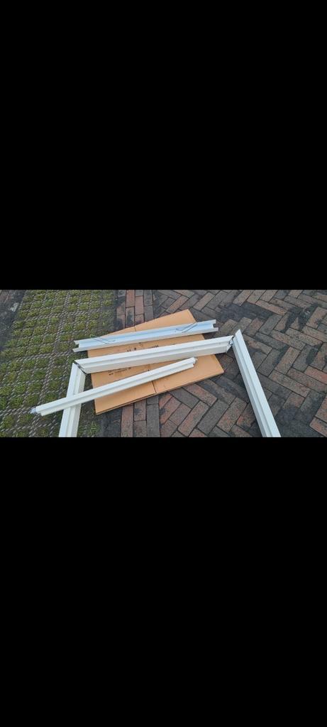 Stalen kozijn 260cm inclusief glazen raampje, Doe-het-zelf en Verbouw, Deuren en Horren, Binnendeur, 215 cm of meer, Ophalen of Verzenden