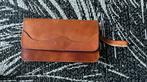 Vintage clutch te koop, Sieraden, Tassen en Uiterlijk, Portemonnees, Ophalen of Verzenden, Gebruikt, Bruin