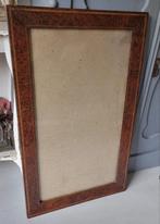 Grote antieke Franse lijst met nog het originele oude glas, Ophalen