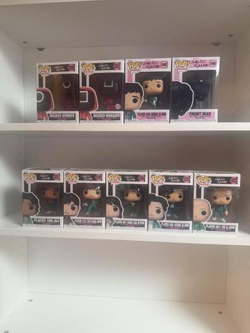 Squid game funko pop collectie beschikbaar voor biedingen