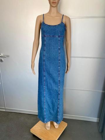 G340 Benetton mt. S=36 lange spijkerjurk jurk jeans spijker beschikbaar voor biedingen