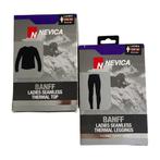 Nevica Banff Dames Thermo Set – Zwart (Top + Leggings) Mt. M, Maat 38/40 (M), Nieuw, Customer.services@sportsdirect.com, Nevica