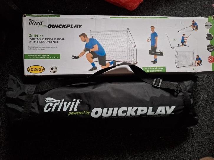 2 x Crivit Quickplay voetbalgoal 2-in-1. NIEUW., Kinderen en Baby's, Speelgoed | Buiten | Actiespeelgoed, Nieuw, Ophalen of Verzenden