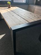 Robuste Eetkamer Tafel Wagonplanken, Huis en Inrichting, Tafels | Eettafels, Ophalen, 200 cm of meer, 50 tot 100 cm, Zo goed als nieuw