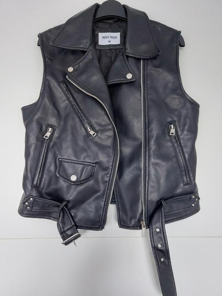 Biker gilet maat M, Kleding | Dames, Bodywarmers, Gedragen, Maat 38/40 (M), Zwart, Ophalen of Verzenden